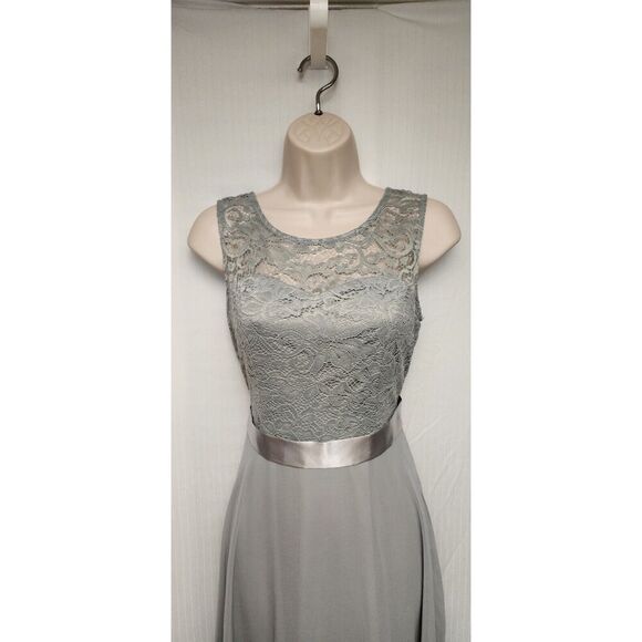 Bery Love Women's Floral Lace Fit & Flare Skater Mini Short Dress Color Gray SM - Picture 2 of 9